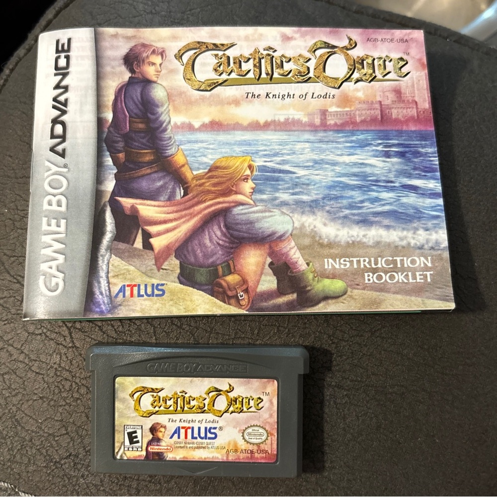 Tactics Ogre: The Knight of Lodis GameBoy Advance Cartridge & Booklet